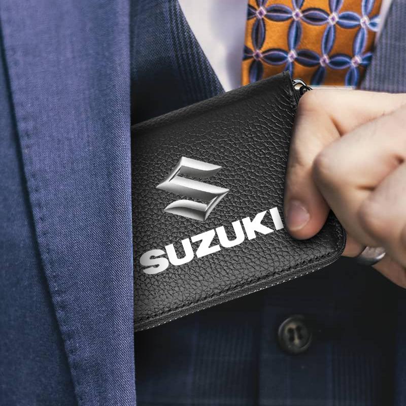 Echtes Leder Auto Führerschein, Personalausweis, Bankkartenetui Für Suzuki GSR GSR750 GSR600 SV 650 Swift Jimny Grand Vitara Samurai Spacia Liana