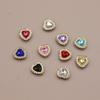 Peach Heart Double Layer Rhinestone Tray for DIY Jewelry & Accessories