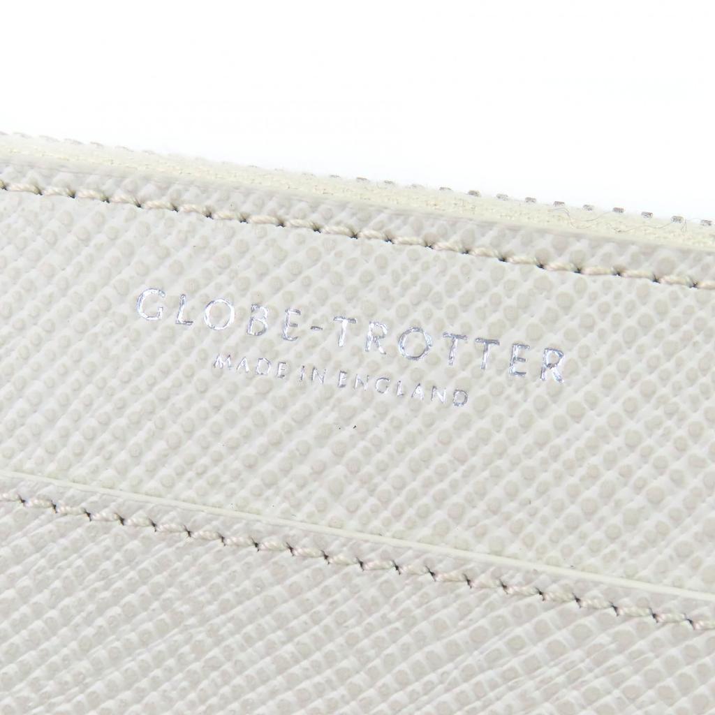 Ausgezeichnete GLOBE TROTTER Geldbörse Reißverschluss Rundum Reißverschluss Leder Lange Geldbörse Hellbeige Leder Herren Gebraucht