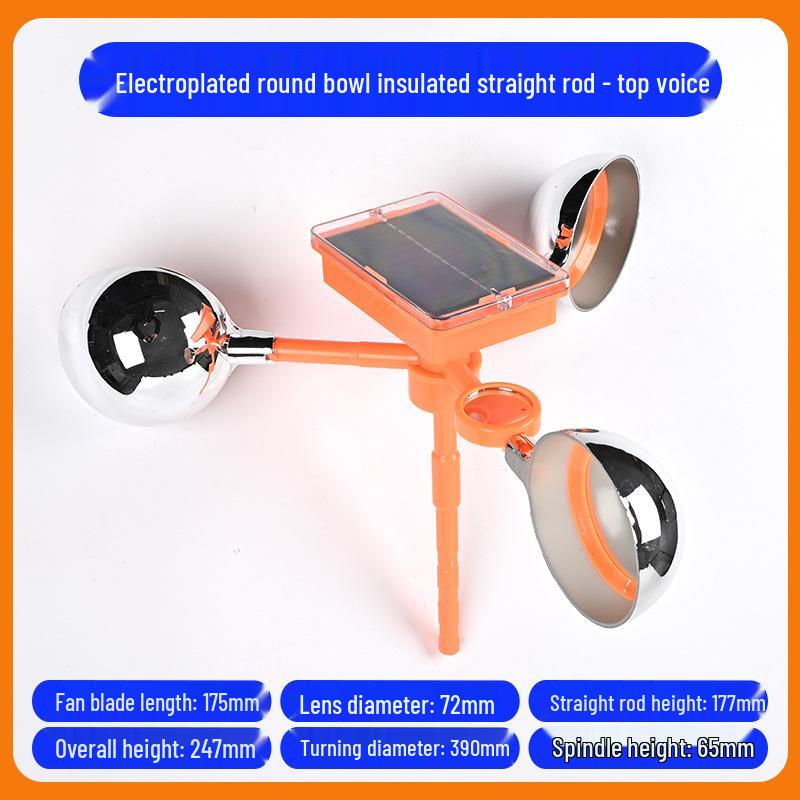 Solar-Powered Reflective Bird Repeller for Farms & Orchards
