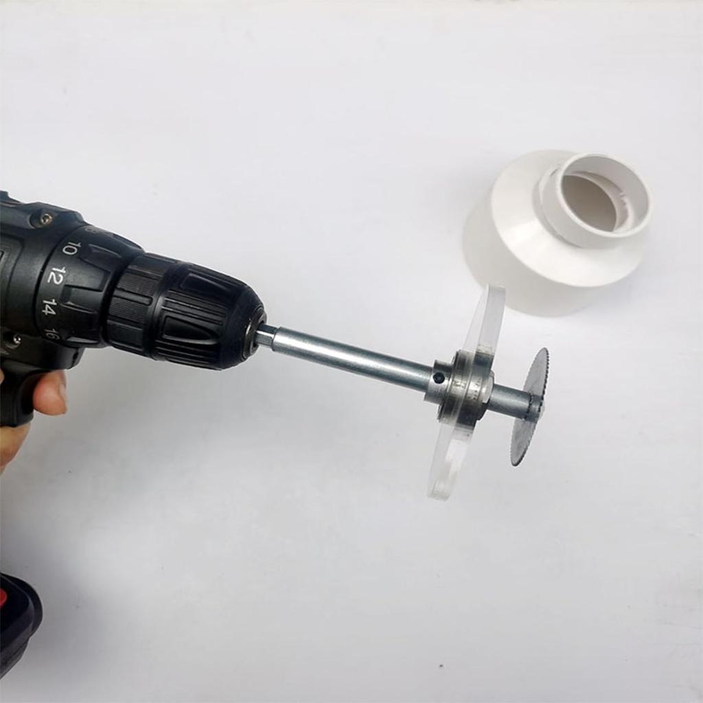 4"PVC Pipe Inside Cutter(6Pcs Saw Blades),PVC Pipe Cutter Tool with Adjustable Depth Gauge Guide, Plumbing Internal Plastic ABS Pipe Cutter with Hex