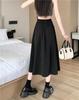 Plus Size High-Waisted A-Line Midi Skirt - New Style, Hip-Covering, Slimming Umbrella Design for Women