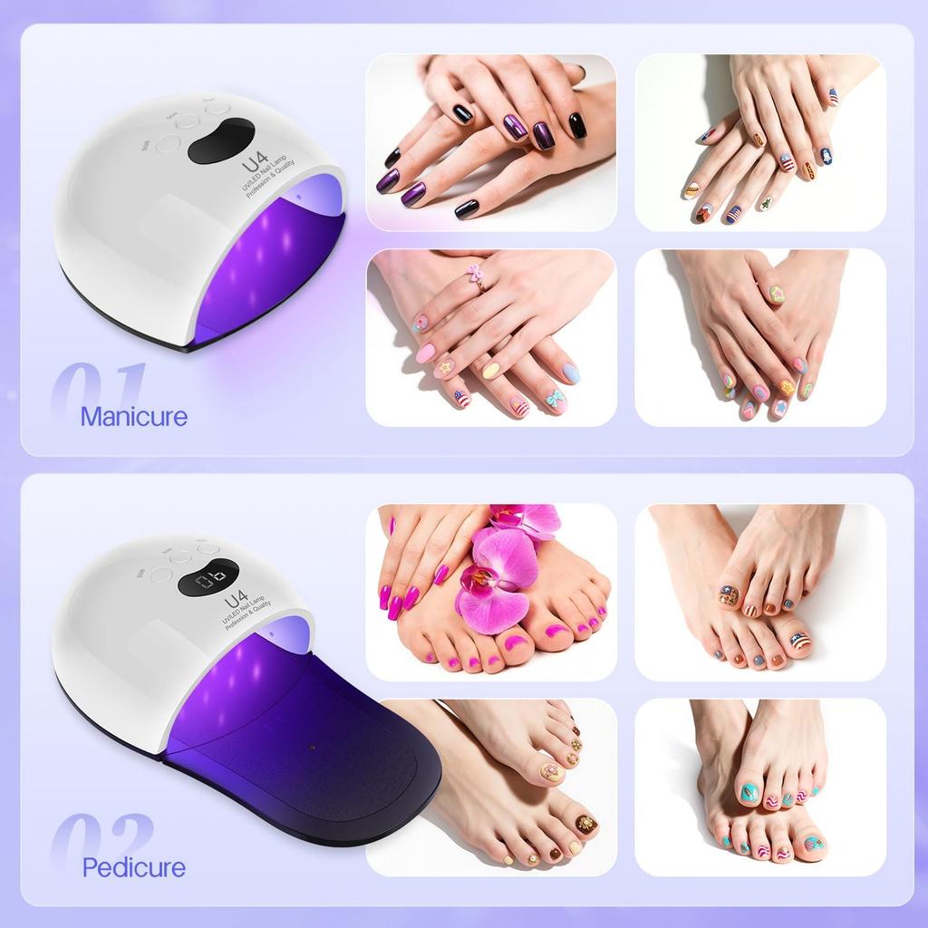 Nagelpilzbehandlung Lasergerät, Phototherapie-Maschine zur Reparatur von Zehennägeln und Fingernägeln, 30 LED-Perlen, Für Nagelstudios