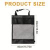 Golf Club & Accessory Organizer Bag, Black Multi-Compartment Oxford, Side & Mesh Pockets Zipper Secure Storage