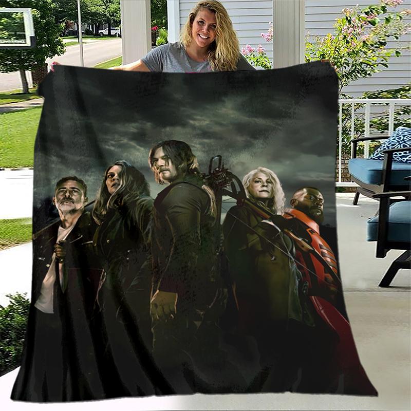 1pc Blanket The Walking Dead Daryl Dixon3 Print Design, Lightweight Blanket for Sofa, Bed- Soft &Warm, Gift for All Seasons like Christmas, Halloween