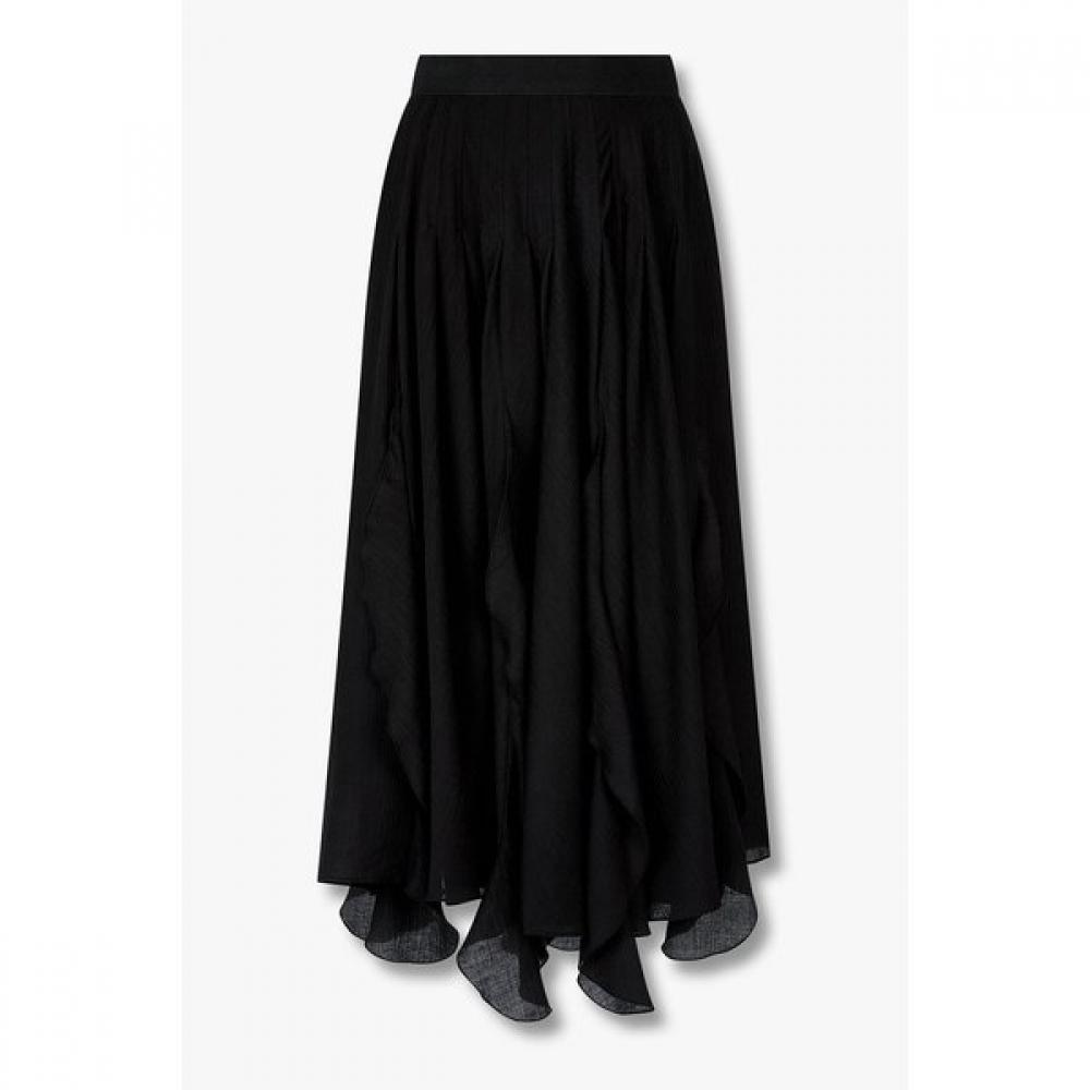 VOV Crinkle Ruffle Long Skirt  7156235004 