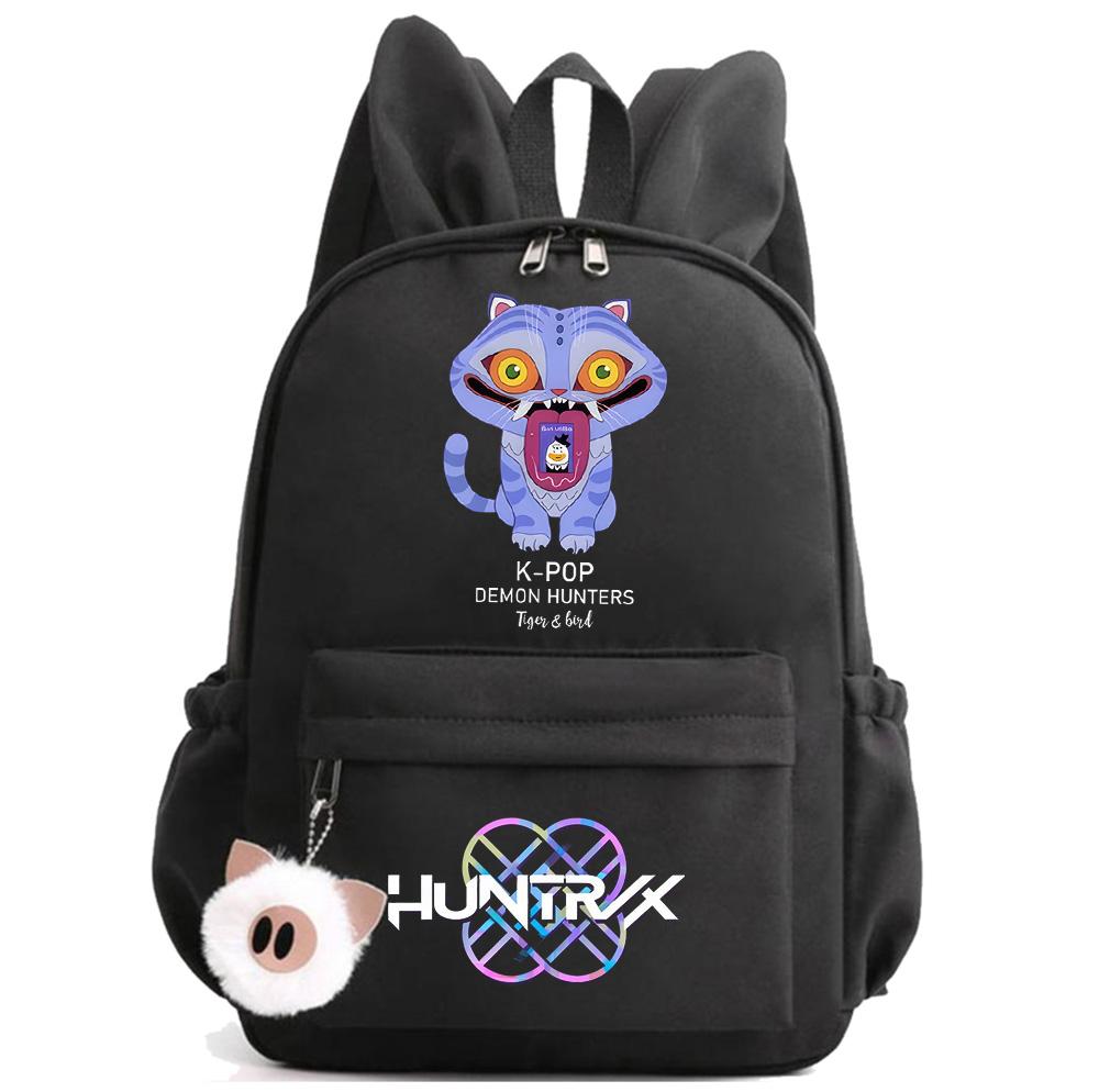 Anime K-Pop Printed Waterproof Backpack Student Teenager Bookbag for Boy Girl Bookbag Schoolbag Women Large Capacity Travel Bag Kid Gift Mochila