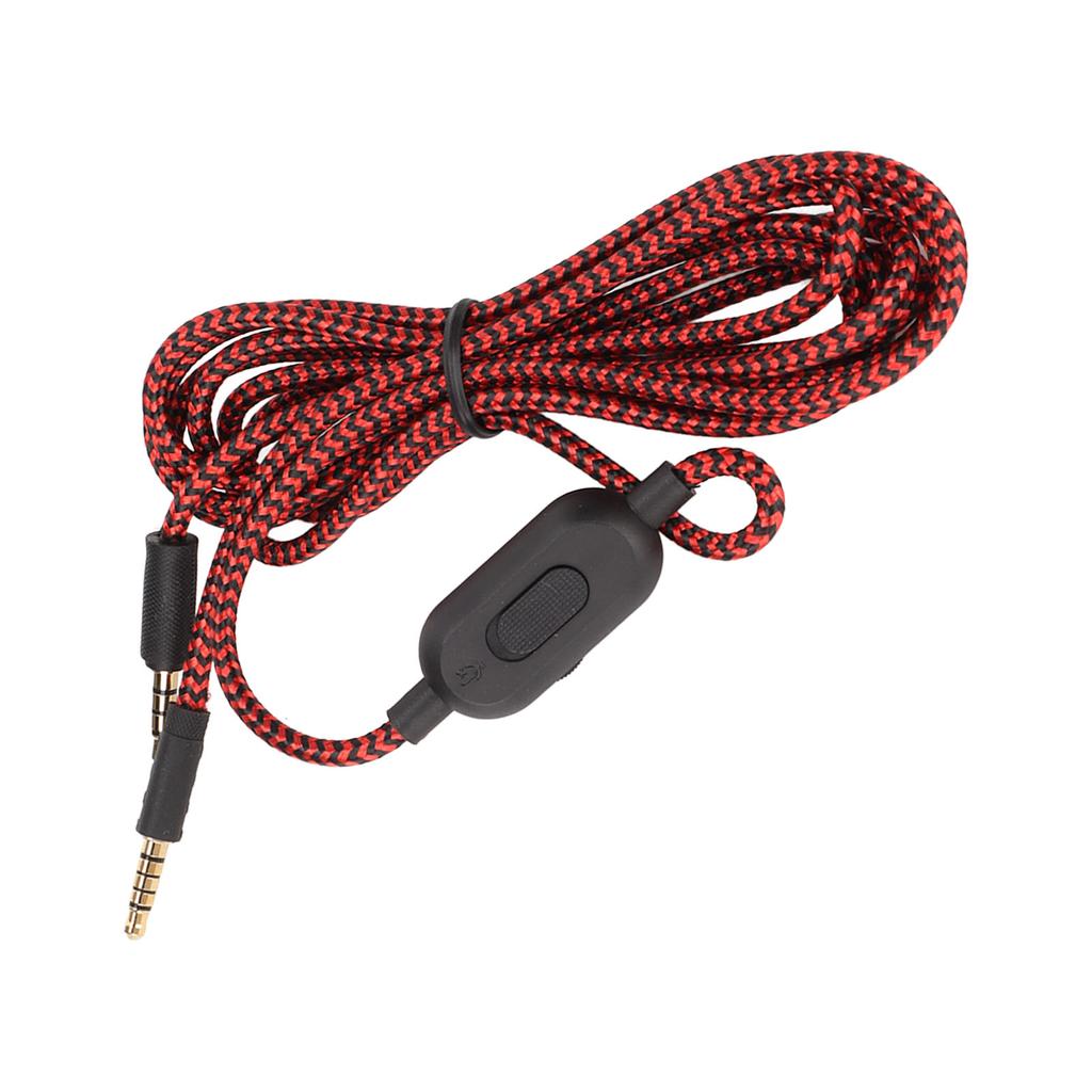 Headphone Cable Built in Mic Replacement Headset Wire with Volume Control for Logitech G433 G233 G Pro G Pro X PC Phone