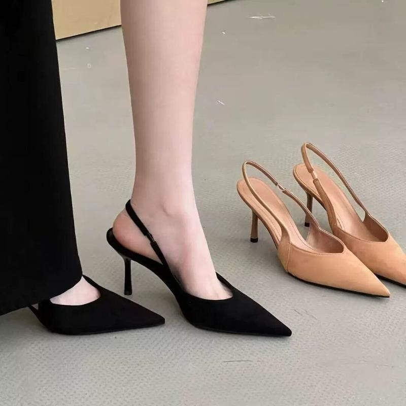 Fashion Summer New Style Luxury Leopard High Heel Women Sandals Fashionable Pointed Toe Shoes Design Style Banquet Party Sandals Shoes