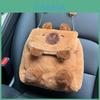 Cartoon Capybara Plush Backpack With Lightweight Design For School And Daily Use