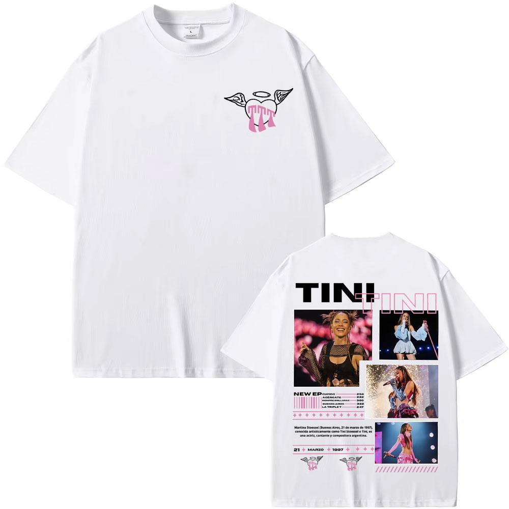 Singer TINI STOESSEL Tour 2025 Merch T Shirts Unisex Womens Clothing Harajuku Aesthetic Tshirts High Quality Short Sleeve T Shirt