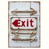 Vintage Metal Wall Art Poster, Waterproof Aluminum Sign Decor for Home, 20x30 Cm Retro Hanging Picture