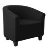 Club Chair Cover Stretch Tub Chair Slipcover Solid Color Sofa Cover Plaid Jacquard Couch Cover for Study Bar Counter Living Room