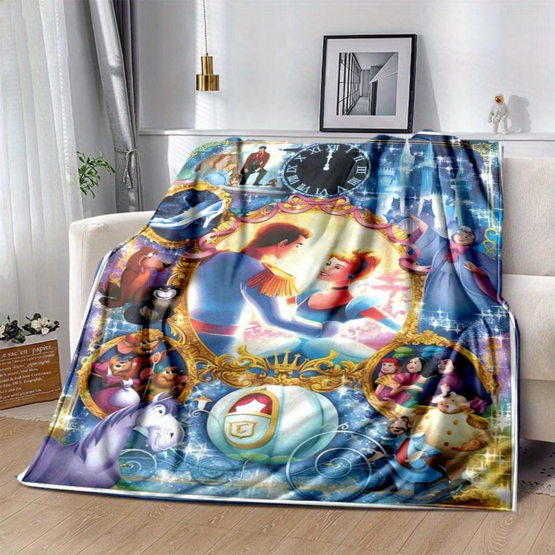 1pc Cinderella's Enchanted Evening: A Magical Home Decor Blanket Perfect for Your Living Room, Bedroom, Home Decor,Blankets,Gifts For Friends
