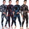 Heren 3mm Neopreen Camouflage Duikpak Scuba Duiken Snorkelen Zwemmen Watersport Volledig Lichaam Thermische Bescherming
