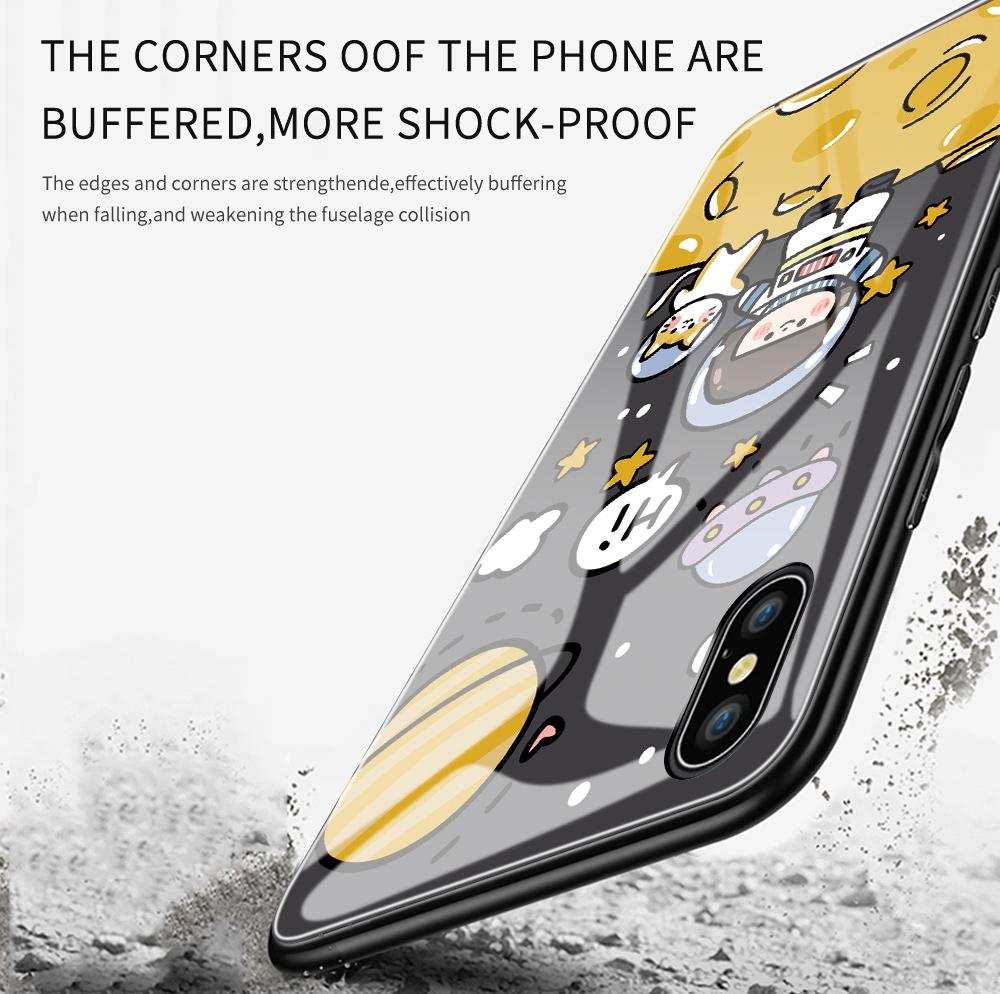 Pouzdro na telefon z tvrzeného skla pro iPhone 11 12 13 14 15 16 17 Redmi 10 12 14C Note10 Note14 Xiaomi 11Lite PocoC75 Měkký okraj Nárazuvzdorný Hladký kryt