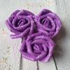 DIY Bride Bouquet Wedding Party Decor Blue Roses Artificial Flowers Foam Roses Artificial Roses Decoration