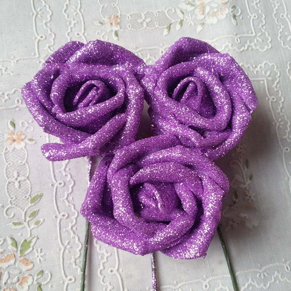 DIY Bride Bouquet Wedding Party Decor Blue Roses Artificial Flowers Foam Roses Artificial Roses Decoration