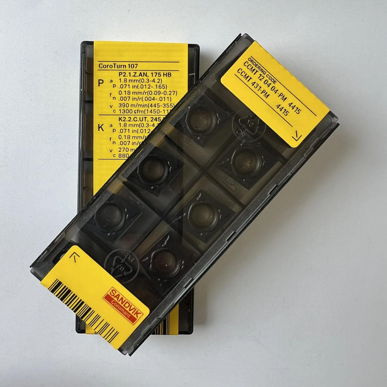 

Original Sandvik / CCMT120404-PM 4415 /CNC lathe carbide blade tool 10 Pcs