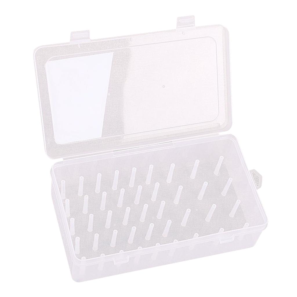24Axis 42Axis Empty Sewing Thread Storage Box Embroidery Thread Organizer Sew Craft Bobbins W/ Trays Pole Dustproof Container