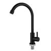 Plastic Kitchen Faucet Black Rotating Single Cold Water Taps Single Handle Wall Mounted Water Tap Nozzle Bathroom Kitchen