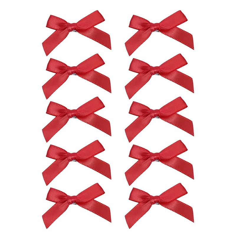 

10Pcs Bowknot Hair Clips Sweet Ballet Ribbon Bow Hairpins Bang Clip Korean Girls Mini Grabs Clips Headwear Hair Accessories красный