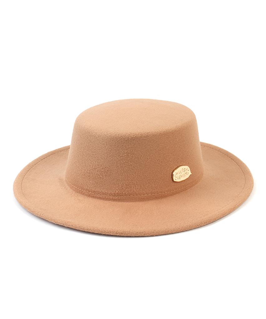 Yunibeosyeolkemiseuteuli Poly Beige Flat Fedora
