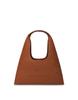 Love Moschino Embossed Logo Hobo Bag Brown