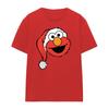 Sesame Street Womens/Ladies Elmo Santa Hat Christmas T-Shirt