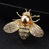 Design Insect Series Brooch Women Men Delicate Little Bee Brooches Crystal Rhinestone Pin Brooch Jewelry Gifts For Girl