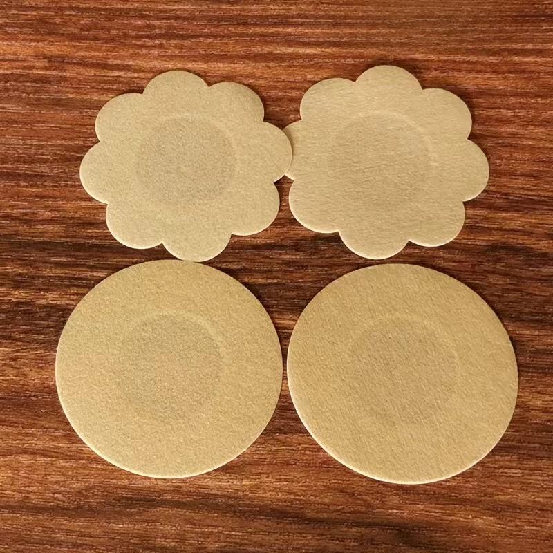 100PC Cloth Nipple Cover Teat Hide Women Disposable Nipple Pasties Piece Breast Petals Invisible Bra Padding Chest Sticker Patch