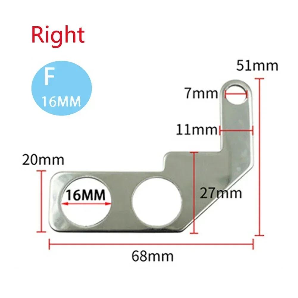 Universal Motorcycle 16MM Stainless Steel Bracket For Waterproof Button Switch Motorcycle Equipments F-Right