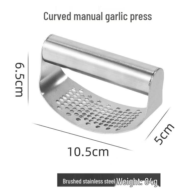 Stainless Steel Ring Garlic Press & Mincer – Home Essential Tool