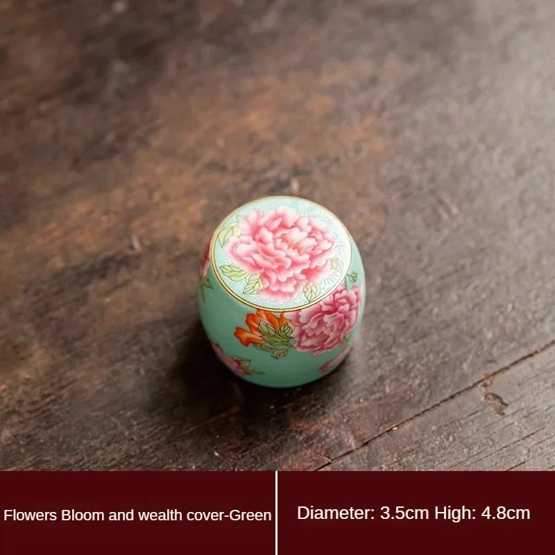 Керамический набор крышек винтажный бытовой эмалевый цвет аксессуары для чайной церемонии кунг-фу одинарная подставка крышка для чайника крышка для чаши