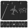 Luxury World Map Travel phone Case For iPhone XR XS Max X XS 12 11 13 Pro max SE 2020 7 8 Plus Silicone Soft airplane Cover