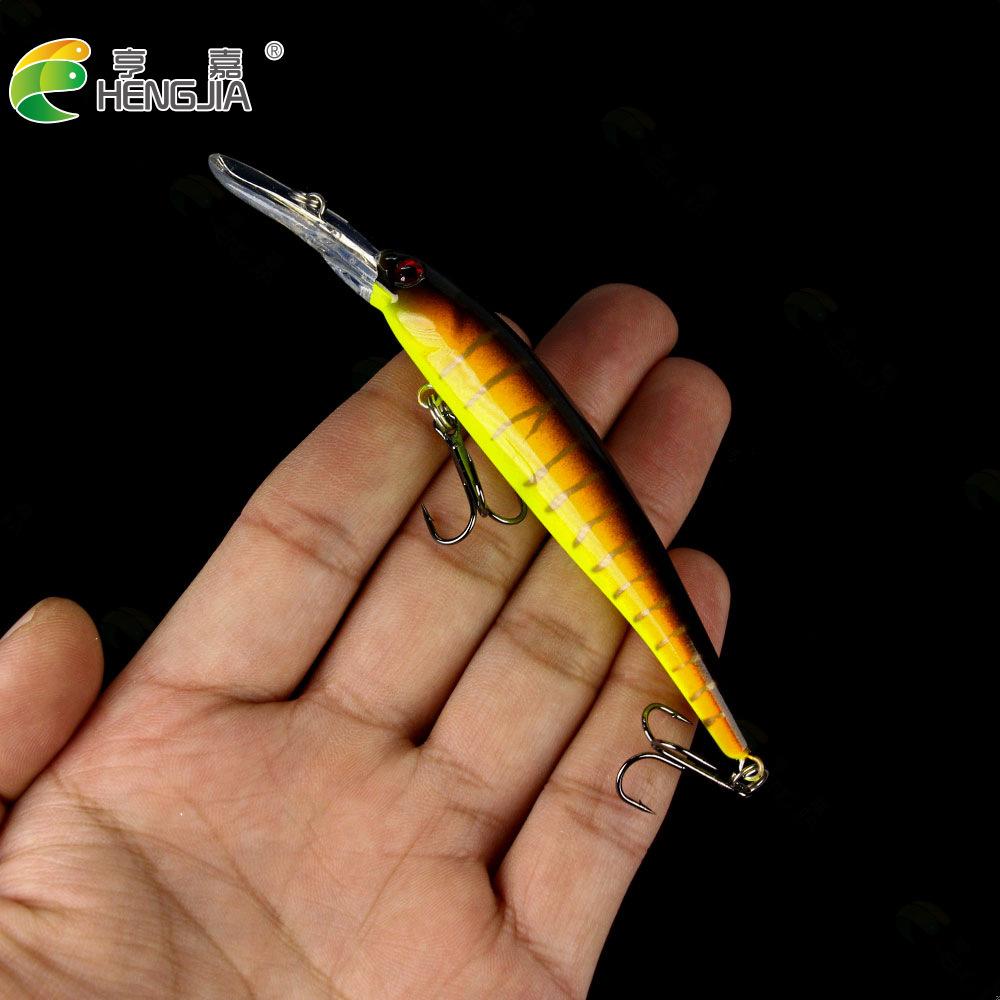 Weitwurf Langsam sinkende Minnow Köder 12,5cm 11g 6Bionischer Hakenköder für Süß- und Salzwasser Universell für Barsch und Zander
