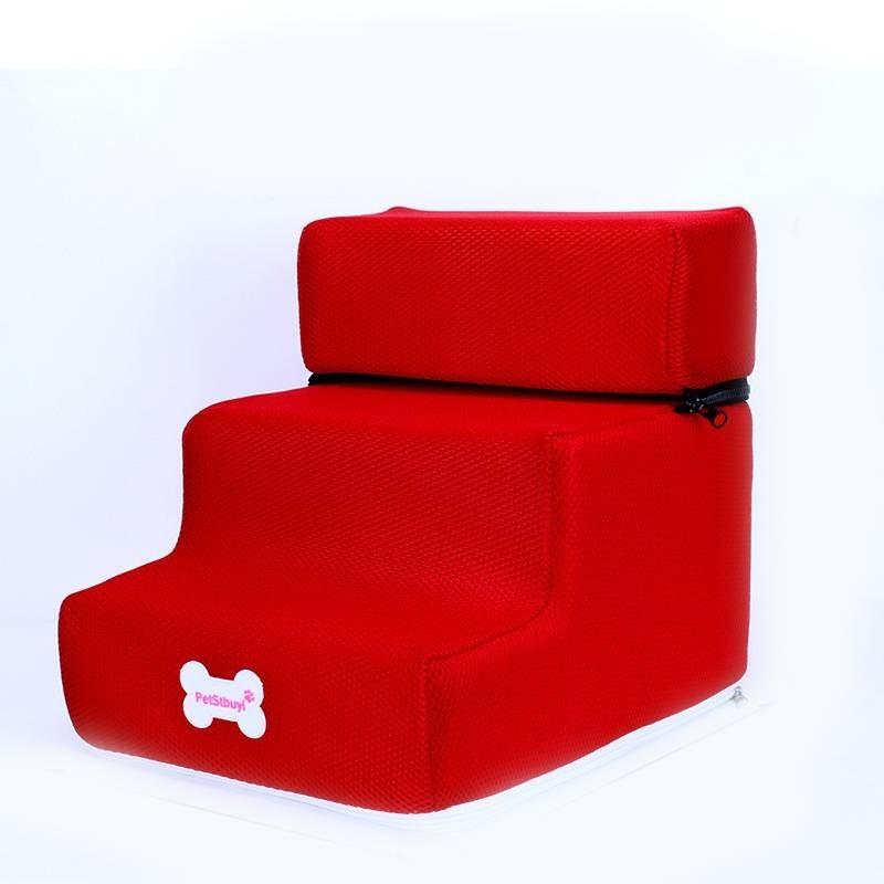 Luxurious Leather Dog Stairs For Small Dogs Perfect For Climbing Onto Sofas And Beds