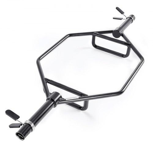 VEVOR Trap Bar Hex Bar, 50mm Hex Barbell, 360 kg Capacity Shrug Bars with Knurled Grips, Weightlifting and Strength Training Equipment