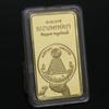 Freemasonry Commemorative Gold-Plated Coin Bars (Established 1776)