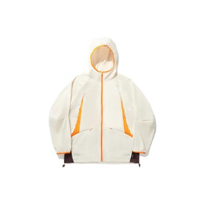 Li Ning Série Lifestyle Tendance Confort Glacé Évacuation de l'Humidité Coupe-vent de Sport Ample Vêtements d'Extérieur Unisexe Gris Gravier AFDU815-1
