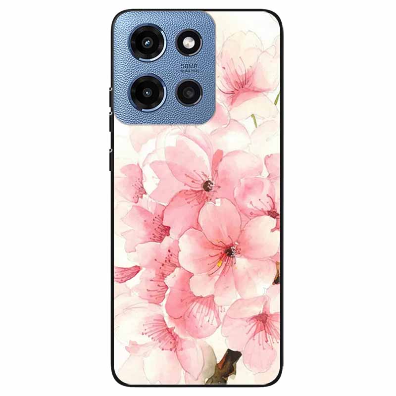 Phone Cases for Moto G 2025 5G Case Flowers Printing Silicone TPU Soft Covers for Motorola Moto G 2025 Back Shell For Moto G 5G