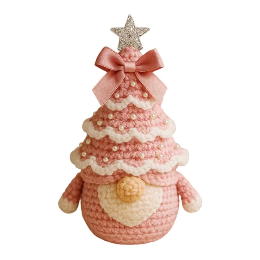 Christmas Crochet Kit DIY Crochet Knitting Material Kit DIY Craft Knitting Christmas Tree Gnome Kit Gnomes Holiday Craft Kits
