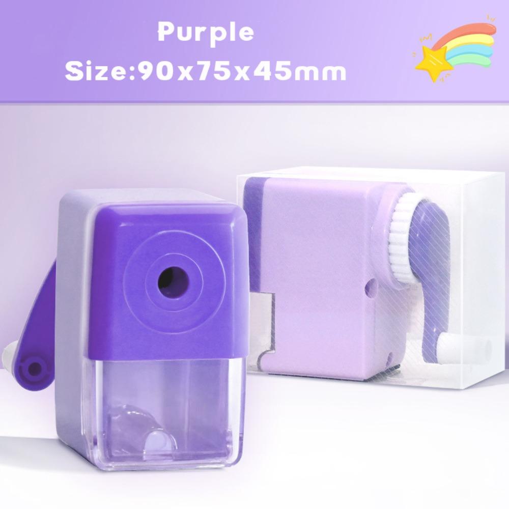 

Олівець автоматично входить у точилку Економія праці Економія часу Інструмент для заточування олівців Механічний інструмент з ручним приводом фіолетовий