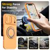 360 Rotating Magnetic Stand Shockproof Case for iPhone 18 Pro Max 17 16 15 14 13 12 Sliding Card Slot for Magsafe Slim Fit Cover