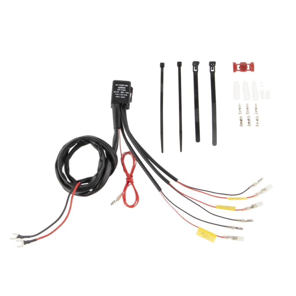 Kijima 304-0539 Motorcycle Parts Accessory Power Unit, Accessory Power Supply, 3 Systems, 7.5A x 2+5A x 1