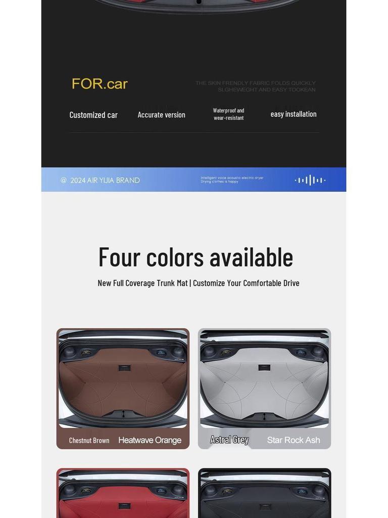 Tappetini Eco-friendly per Bagagliaio e Vano Portaoggetti Anteriori per Kit Carrozzeria Porsche 718 Boxster 2016-2025