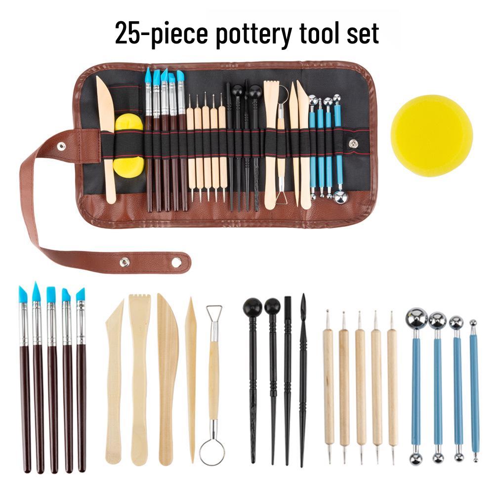 36-Piece Clay Sculpture & Carving Tool Set