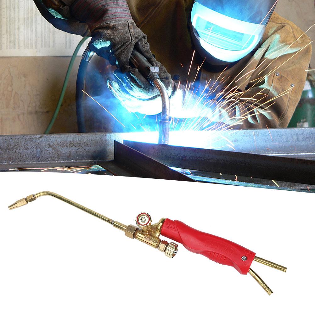 H012 Mini Gas Welding Torch Brass Injection Type Oxygen Welding Cutting Torch 30cm
