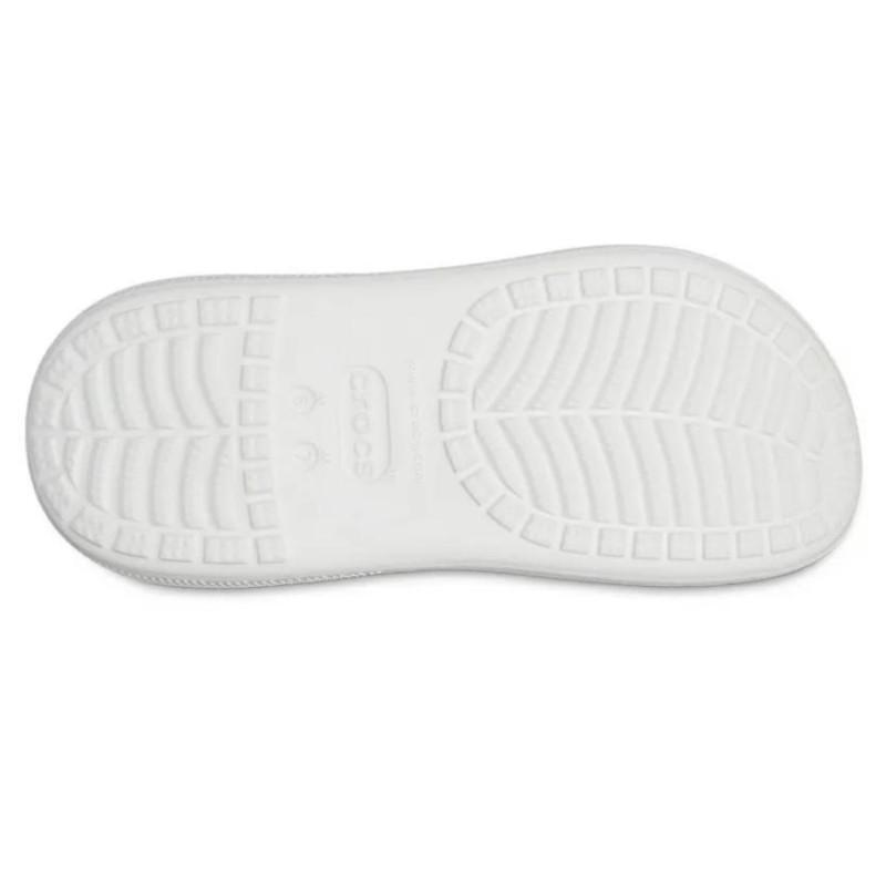 Crocs Crush Clog Dopamine Graffiti EVA Puff Niche Versatile Hole Shoes Unisex Yellow and White