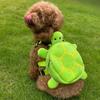 Soft Turtle Shape Dog Backpack Portable Pet Carrier Bag Dog Snack Bag  for Small Medium Dogs